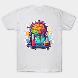 Think Outside The Box With Brain Art T-Shirt